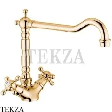 Migliore Revival Смеситель для кухни с поворотным изливом 18285, золото глянец