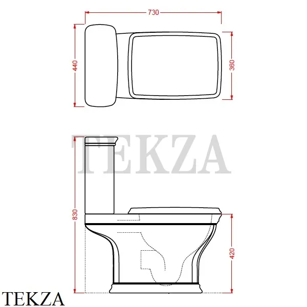 ArtCeram CIVITAS Унитаз напольный моноблок, сидение с микролифтом, белый глянец