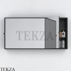 CIELO Arcadia Simple BOX Зеркальный шкаф горизонтальный SPSB NM, черный матовый