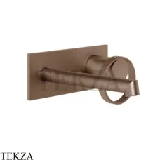 Gessi ANELLO Смеситель для раковины на планке, внешняя часть 63388-708, Copper Brushed PVD