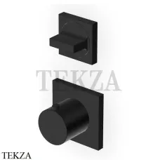 Zucchetti Aguablu Термостат для душа, 1 выход, внешняя часть ZA5801.P81, brushed total black PVD