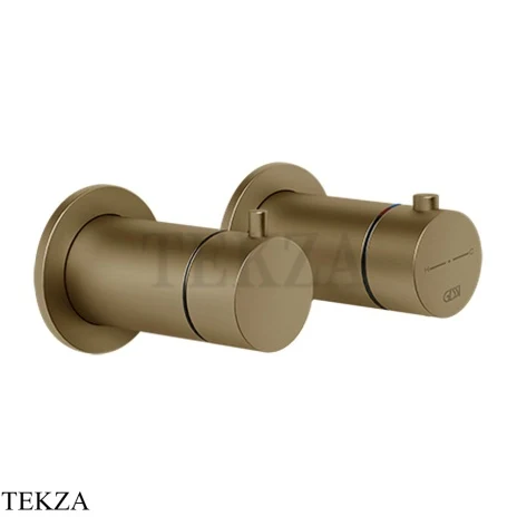 Gessi Ingranaggio-Anello Термостат для душа на 3 потока, внешняя часть 63335-791, Deep Bronze Br. PVD