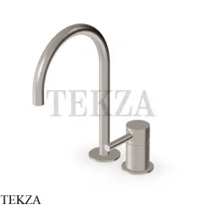Zucchetti Pan Смеситель для раковины 2 отверстия, без гарнитура ZP6223.C3, brushed nickel
