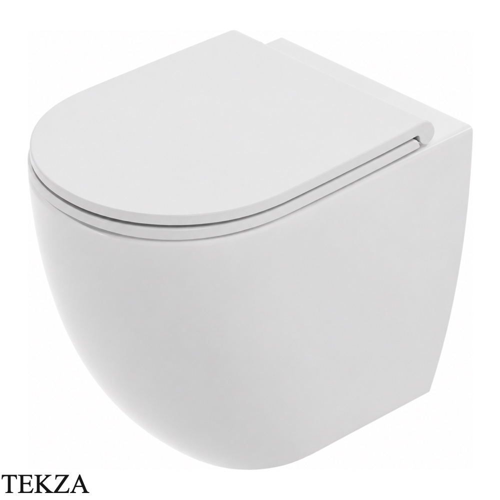 ArtCeram Vita унитаз приставной чаша без ободка The.Reel VIV002 05 00, белый матовый
