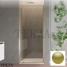 Duka natura 4000 Дверь в нишу распашная 100, перекладина, крепеж слева, AR-DTNL1000BRPA10, brass pearl