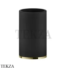 Gessi INCISO accessories Стакан настольный, композит черный 58532-710, Brass PVD