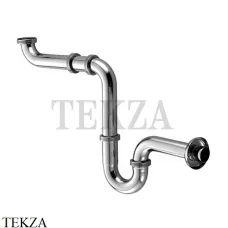 Kludi Сифон трубный для раковины компактный 1025505-00, хром глянец