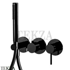 FIMA Carlo Frattini Spillo UP Смеситель для душа с душевым гарнитуром F3049X8NS, черный матовый