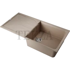 Omoikiri Yasugata 100 Кухонная мойка Tetogranit прямоугольная с крылом 4993846 бежевый