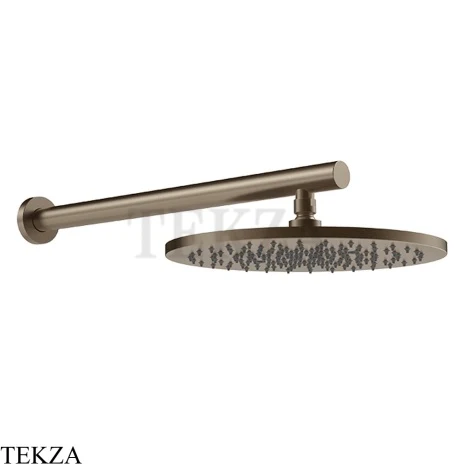 Gessi 316 SHOWER Верхняя душевая лейка D30 с креплением 54145-761, Coffee Bronze Brushed PVD