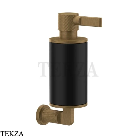 Gessi INCISO accessories Дозатор для жидкого мыла или лосьона, черный 58514-713, Antique Brass