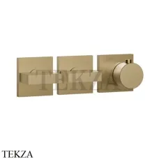 Gessi Rettangolo shower Термостат на 2 потока, внешняя часть 44334-726, Warm Bronze Br