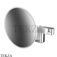 Emco Evo Зеркало косметическое 3х с LED подсветкой, 2 световые кнопки, скрытая подводка, хром глянец
