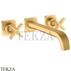 Axor Citterio E Смеситель для раковины на 3 отверстия, внешняя часть 36107250, Brushed Gold