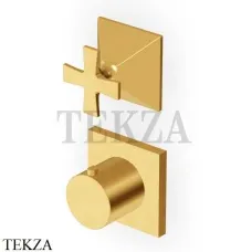 Zucchetti Bellagio Термостат для душа, 1 выход, внешняя часть ZB1801.C41, brushed gold PVD