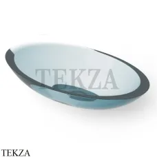 Dea Design Washbasins Раковина настольная овальная Glasstech DD9005 600 R11, Dark Blue R11
