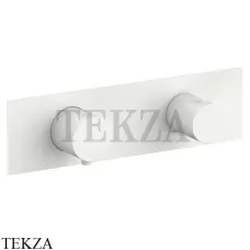 Fantini Nostromo Термостат для душа 2 потока, внешняя часть 8729G572B, белый матовый