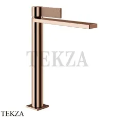 Gessi Inverso Diamantato Смеситель для раковины высокий, с донным клапаном 73653-030, Copper глянец