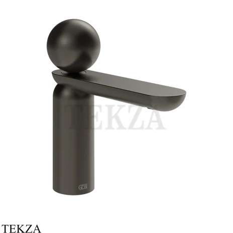 Gessi Perle Смеситель для раковины, с донным клапаном 74051-707, black хром Brush