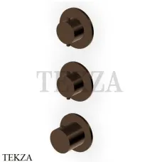 Zucchetti Helm Термостат для душа на 2 потока, внешняя часть ZHE802.XP21, brushed chocolate PVD