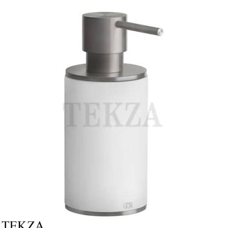 Gessi 316 ACCESSORIES Дозатор для жидкого мыла или лосьона, композит белый 54737-239, Steel Brushed