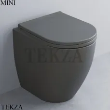 Cielo Smile MINI Унитаз напольный слив в стену, сиденье микролифт SMVAPR CM, Cemento