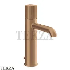 Gessi Habito RIGATO Смеситель для раковины средний, с донным клапаном 70505-726, Warm Bronze Br