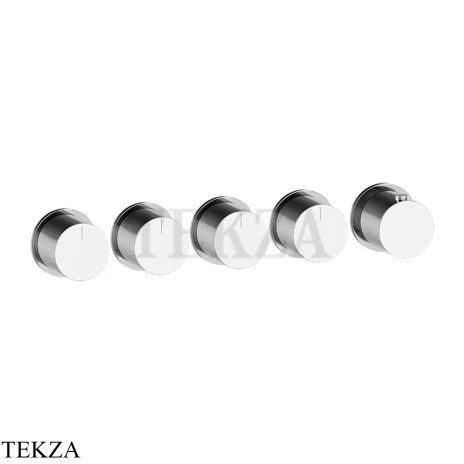 Gessi Habito Bath-shower Термостат на 4 потока, внешняя часть 63438-031, хром глянец