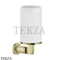 Gessi INCISO accessories Стакан настенный для зубных щеток, белый 58507-710, Brass PVD Gessi INCISO accessories Стакан настенный для зубных щеток, белый 58507-710, Brass PVD