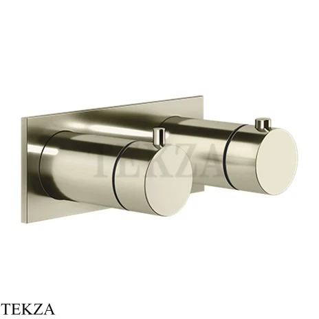Gessi Ingranaggio-Anello Термостат для душа на планке, 3 потока, внешняя часть 63336-720, Nickel PVD