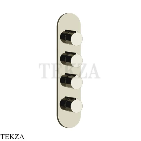 Gessi Ingranaggio-Anello Термостат для душа, 3 потока, внешняя часть 43066-720, Nickel PVD