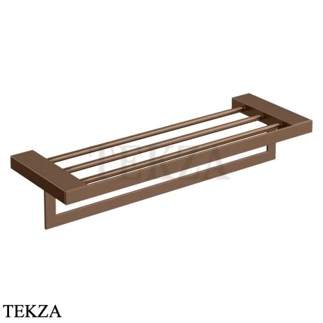 Boheme Qubic Полка-решётка для полотенец 60 см, 10737-BRB, brushed bronze