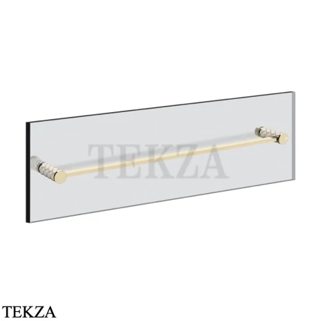 Gessi Pelle Tresse Полотенцедержатель для крепления на стекло, 60 см 78715-434, Crème/ Brass PVD