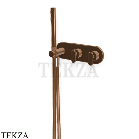 FIMA Carlo Frattini Park Line Смеситель для душа с гарнитуром, внешняя часть F1319WX2ZL, Amber Bronza