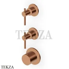 Zucchetti Helm Термостат для душа на 2 потока, внешняя часть ZHL802.XP91, медь brushed