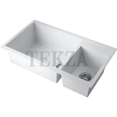 Omoikiri Tedori 86-2-LB Кухонная мойка Tetogranit две большие чаши 4993935 белый