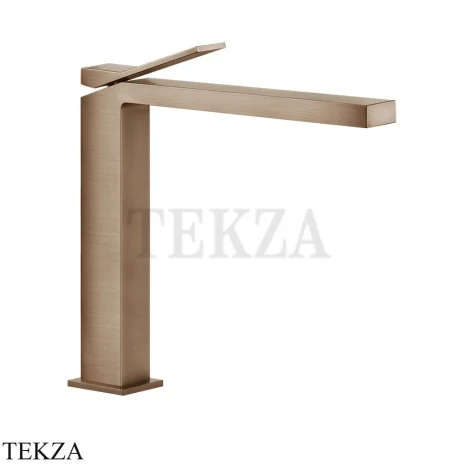 Gessi RETTANGOLO K Смеситель для раковины, без сливного гарнитура 53004-708, Copper Brushed