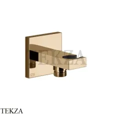 Gessi Rettangolo shower Вывод воды с держателем 20161-735, Warm Bronze PVD