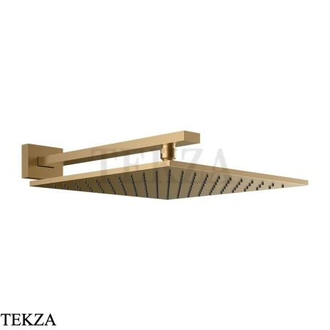 Gessi Rettangolo shower Верхний душ с кронштейном 15185-726, Warm Bronze Br. PVD