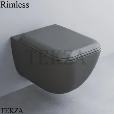 Cielo SHUI Comfort Унитаз подвесной, без ободка, сиденье с микролифтом SHCOVSK CM, Cemento