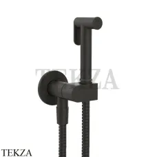Gessi Гигиенический душ с запорным клапаном, выводом воды и держателем 45126-187, Aged Bronze