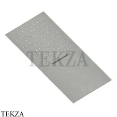 QuadroDesign Верхний душ с дождевой и каскадной струей, SF034 AS, Brushed Stainless Steel