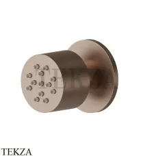 Newform Боковая регулируемая круглая форсунка 553.M0.072, Copper Satin