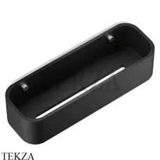 Decor Walther Stone Black DCT30 Настенная душевая полочка-контейнер 0973865, черный матовый-stainless steel