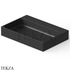 Dea Design Washbasins Раковина настольная квадратная 41х41 Solid Surface DD9083 410 16, Black №16
