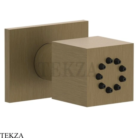 Gessi Rettangolo shower BODY JETS Боковая форсунка поворотная 20172-713, Antique Brass
