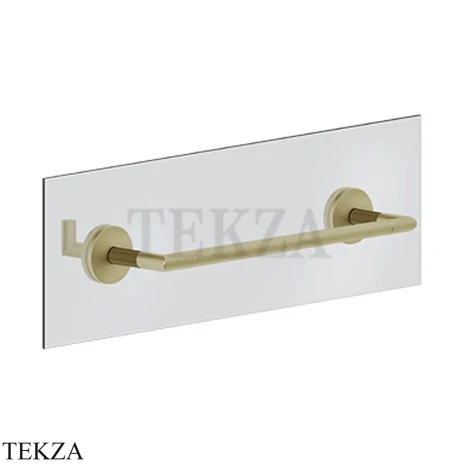 Gessi INGRANAGGIO Полотенцедержатель для крепления на стекло, 30 см 63924-727, Brushed Brass PVD