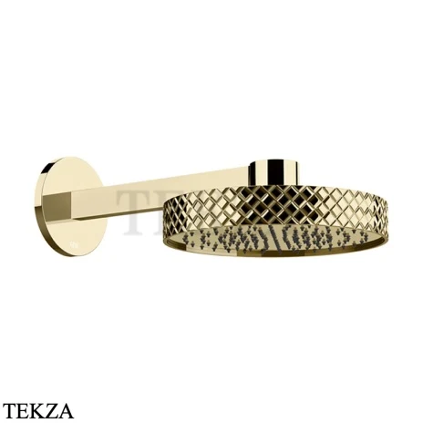 Gessi Pelle Tresse Верхняя лейка с кронштейном D30,5 см, 78149-710, Brass PVD