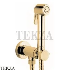 Bossini PALOMA BRASS Гигиенический душ с прогрессивным смесителем E37005B.043, золото матовое