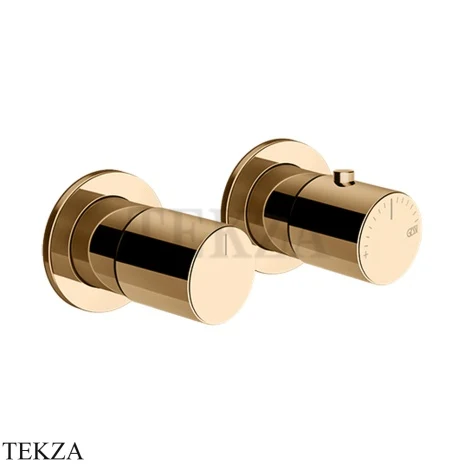 Gessi Habito UNITO Термостат для душа на 3 потока, внешняя часть 70036-735, Warm Bronze PVD
